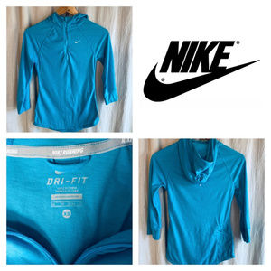 Nike DRI-FIT Running Sweatshirt in Blue, Size XS